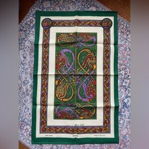 Colorful Celtic Design from Book of Kells Tea Towel